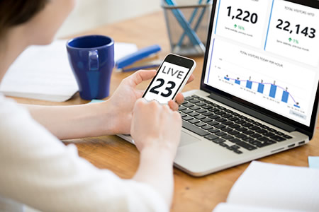 Vemcount Software Dashboard Display on Laptop and Phone