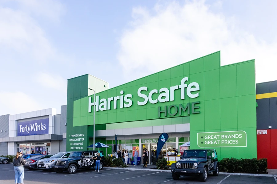 New Harris Scarfe storefront in Australia